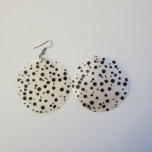 🌟 5 for $15 🌟 Polkadot circular pendant earrings